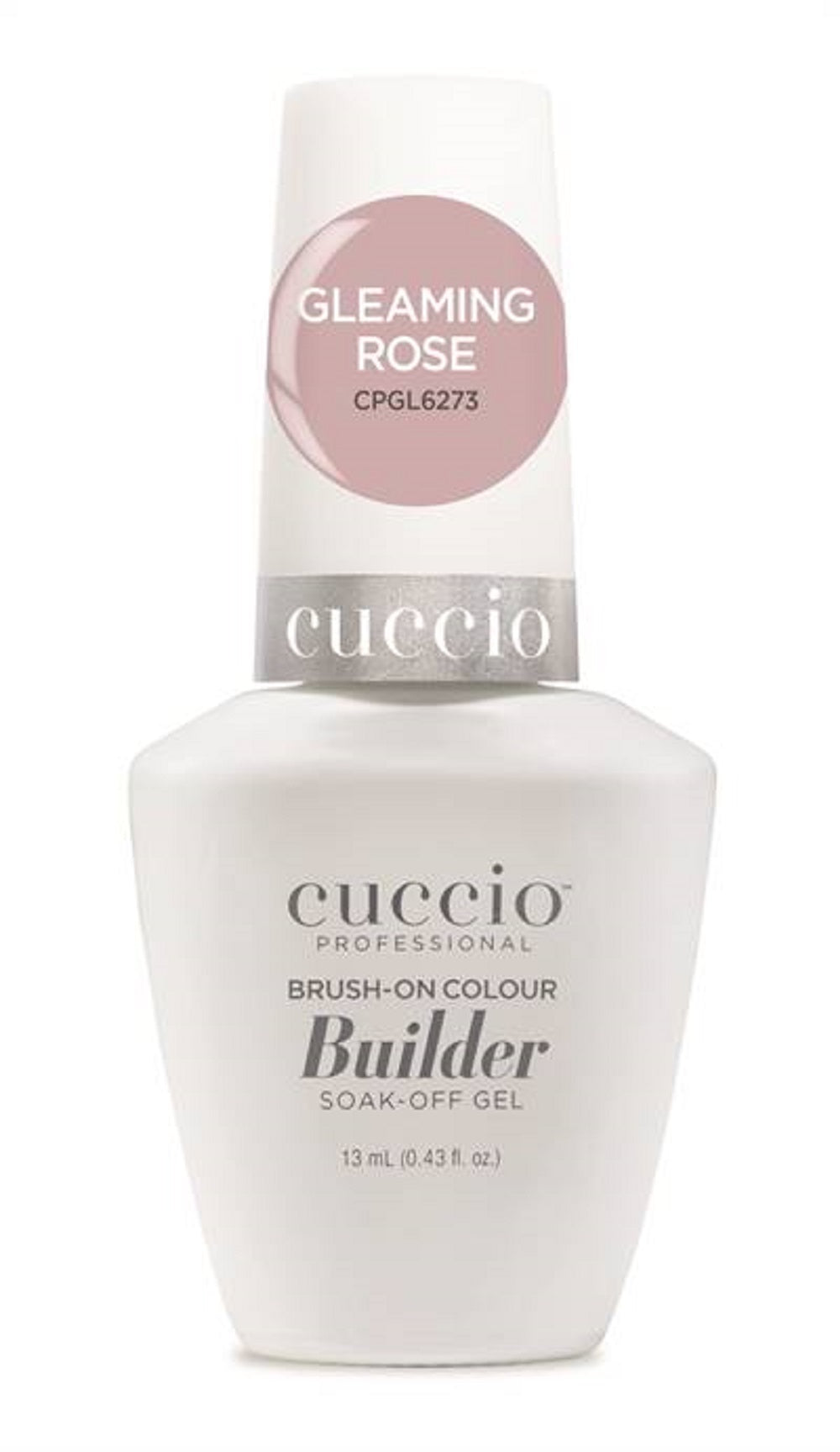 Cuccio Professional Brush-On Gel Colour Builder Soak-Off Gleaming Rose  Gel 13 ml