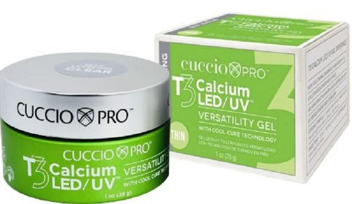 Cuccio Pro T3 Calcium Self-Leveling  LED UV Versatility Gel Pink 1 oz